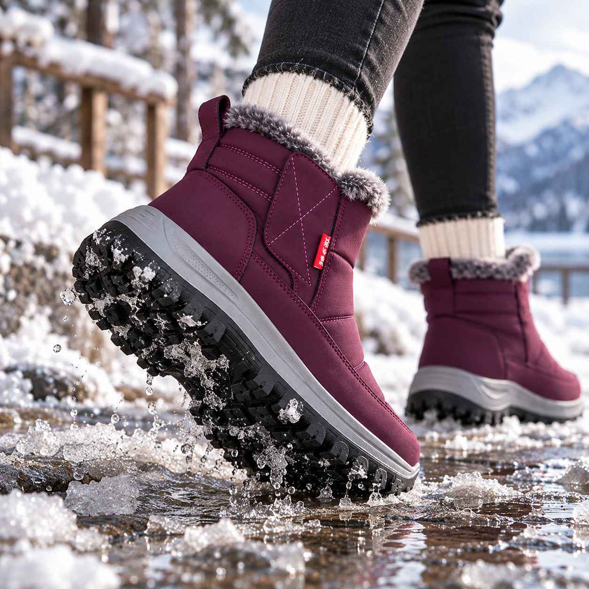 Women's Slip-On Snow Boots