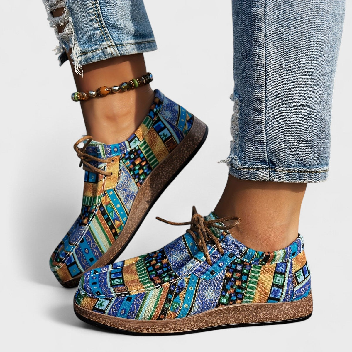 Boho Comfort Sneaker — Wide Fit