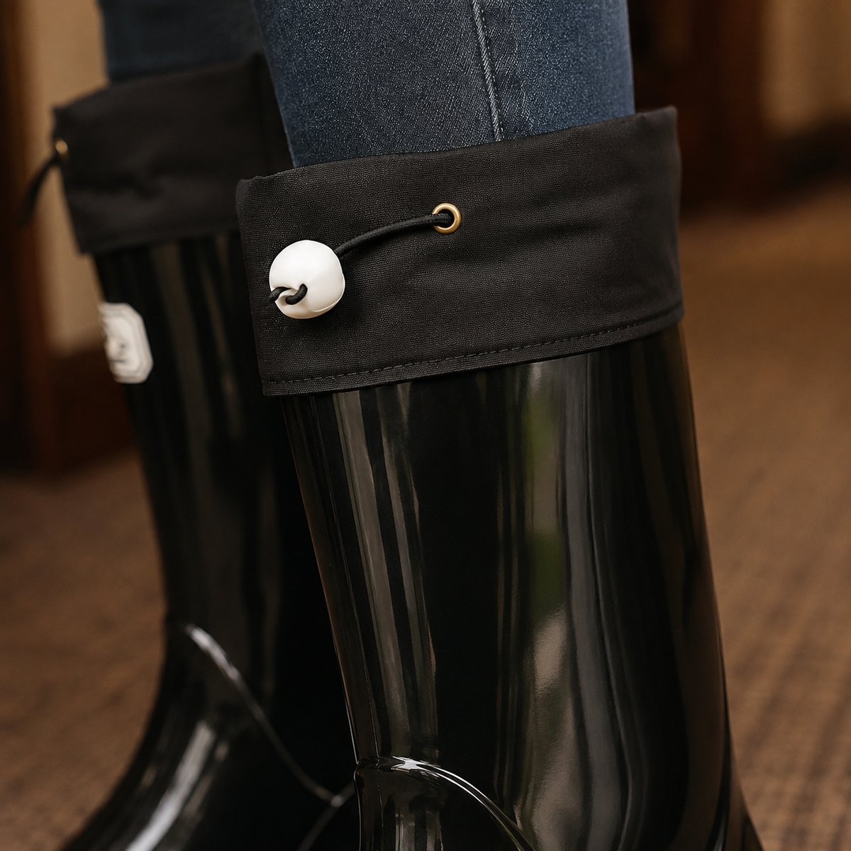 Drawstring Rain Boots Rain Boots