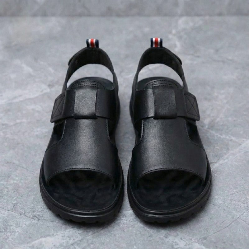Leather Open Toe Fisherman Sandals