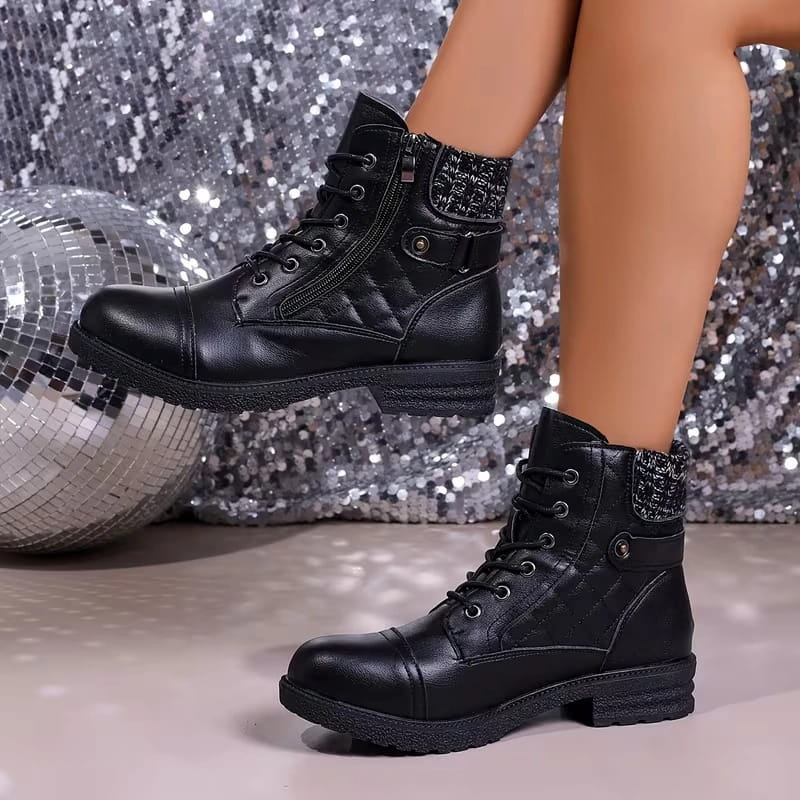 ⏐Leather Ankle Boots