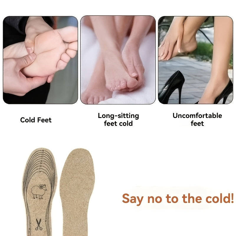 Wool Felt Insoles 3-Pack