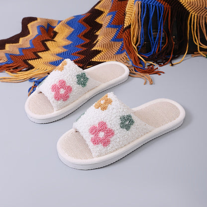 Floral House Slippers