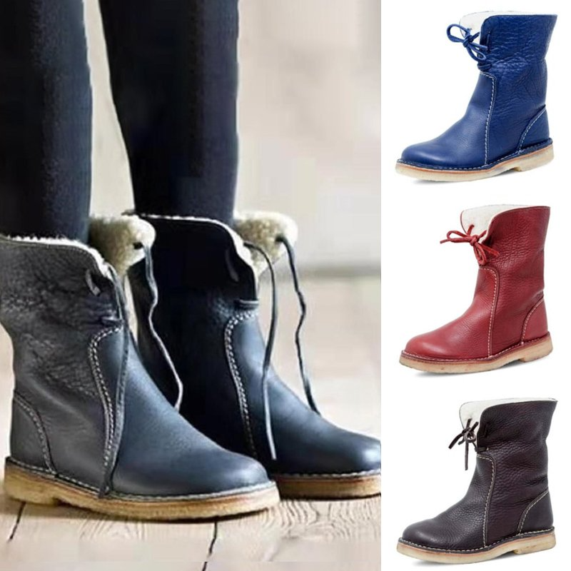 Lace-Up Winter Boots