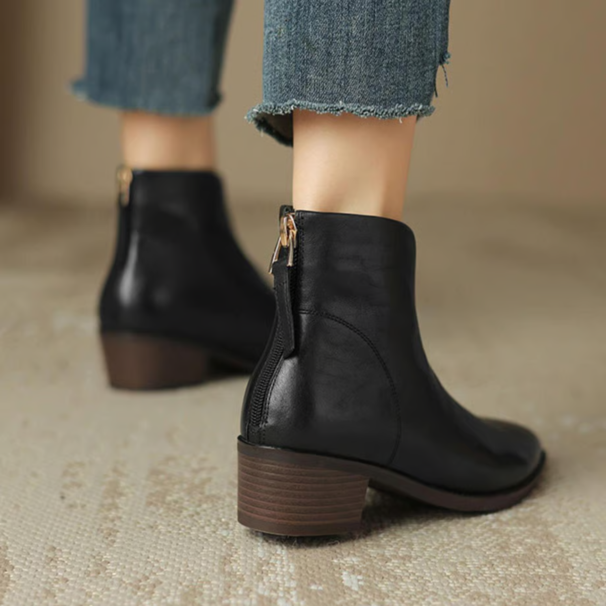 Luxury Low Heel Boots