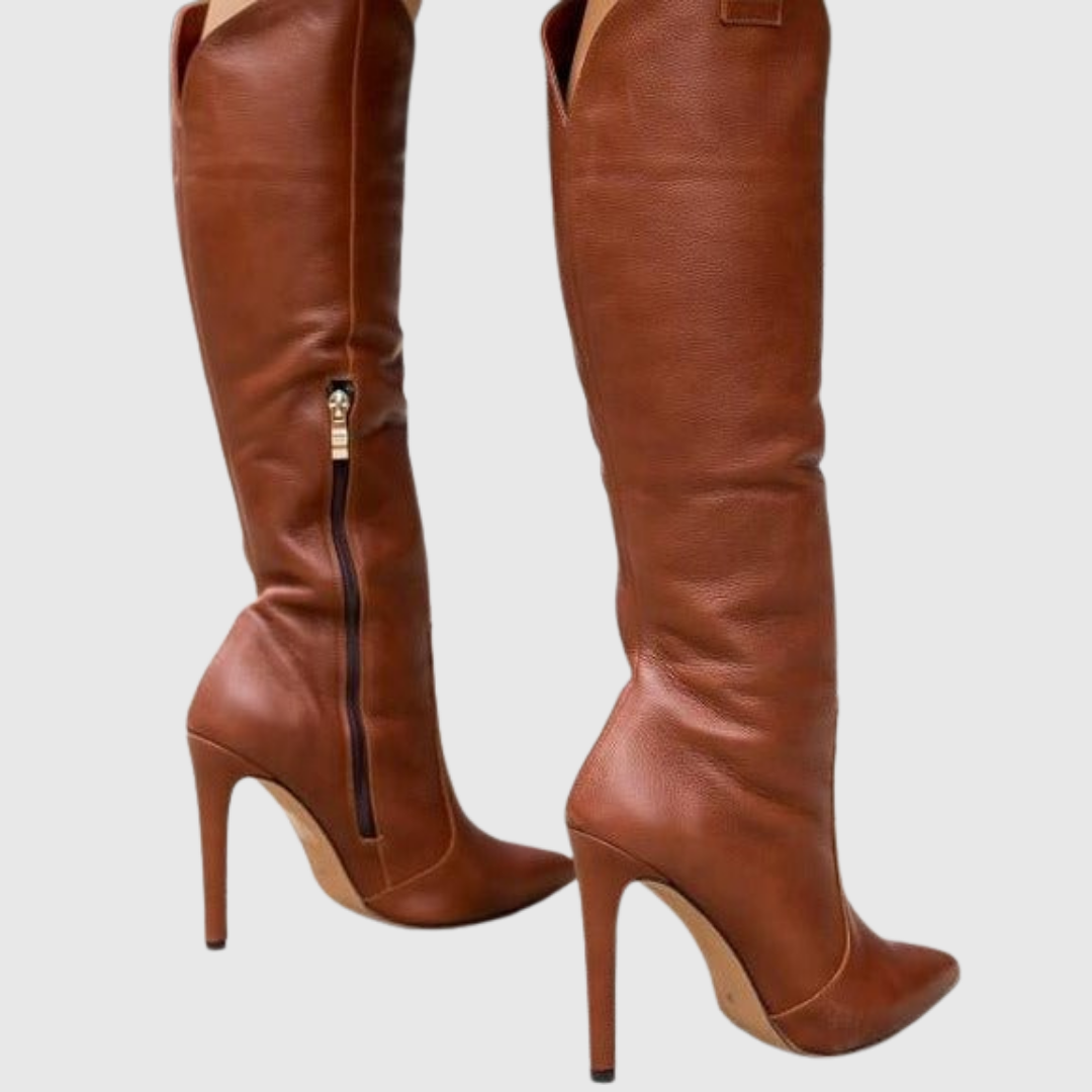 Stiletto Leather Boots