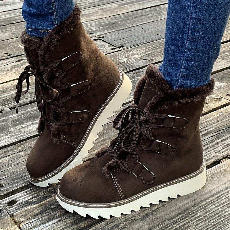 Lace-Up Snow Boots