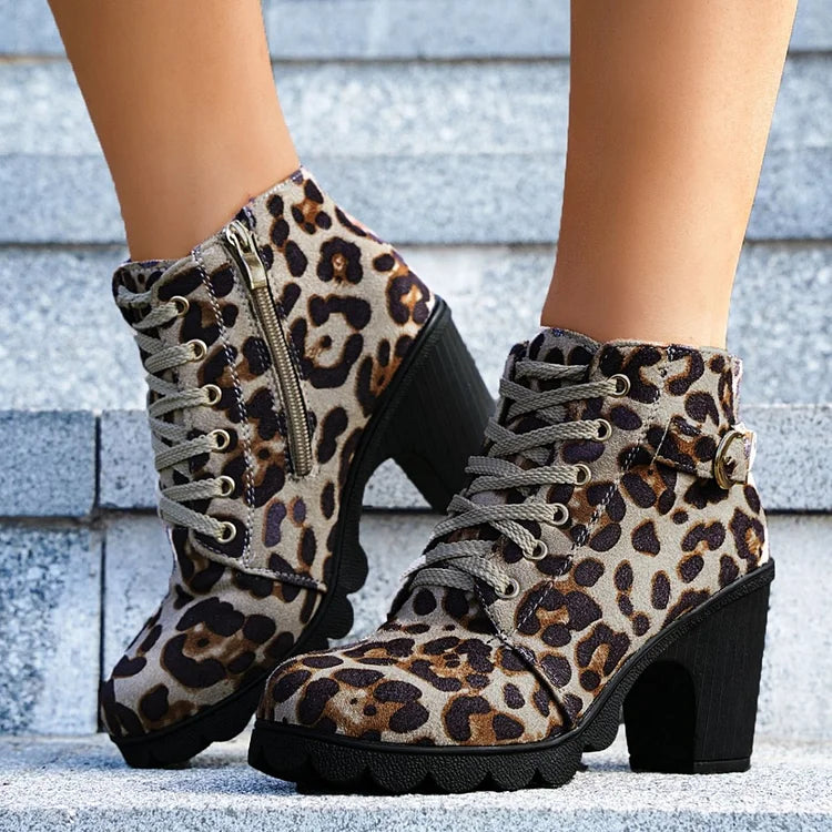 Women's Lace-Up Ankle Boots