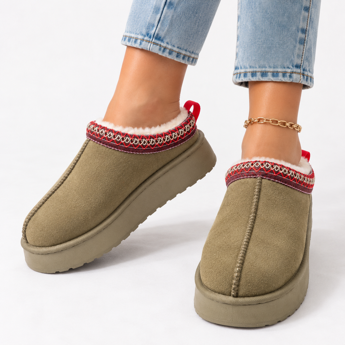 Women's Winter Slippers – Warm Fur Lined Slip On House Shoes