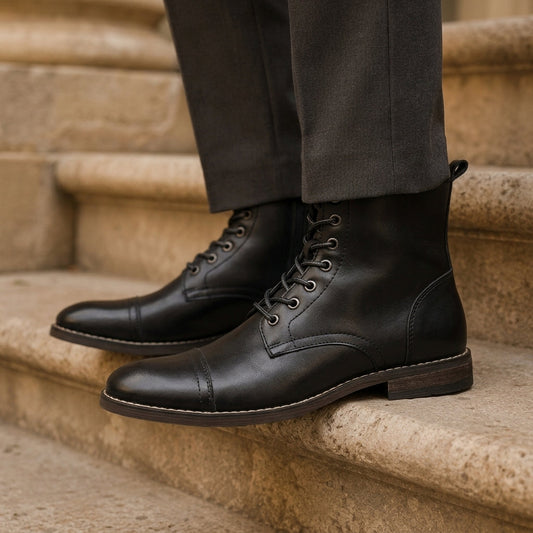 ⏐ Men's Leather Ankle Boots