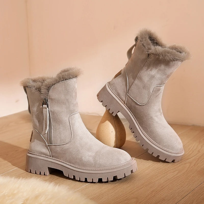 Suede Snow Boots
