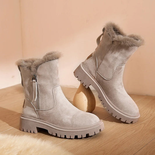 Suede Snow Boots