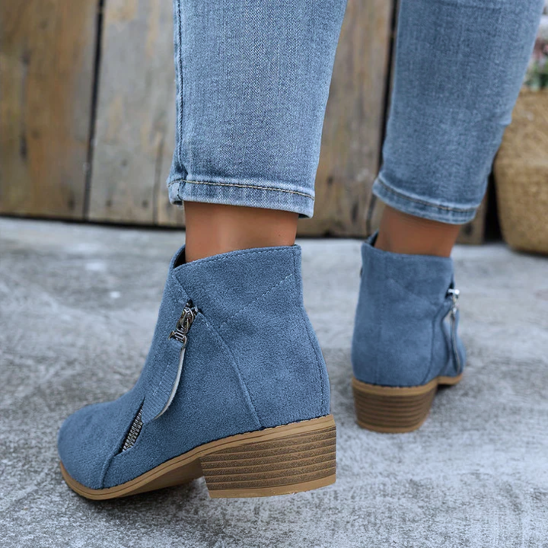 Low Heel Ankle Boots