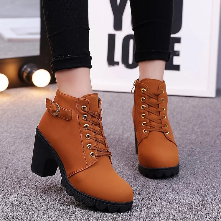 Women's Lace-Up Ankle Boots