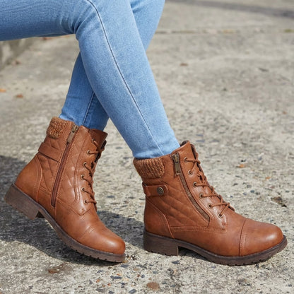 ⏐Leather Ankle Boots