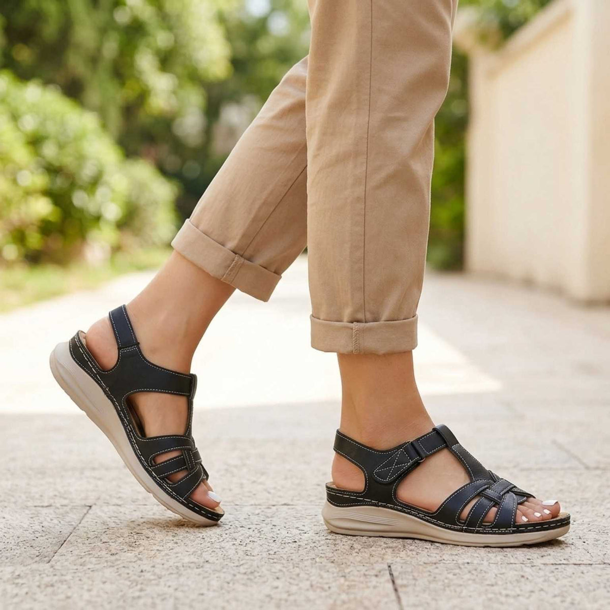 Orthopedic Leather Sandals