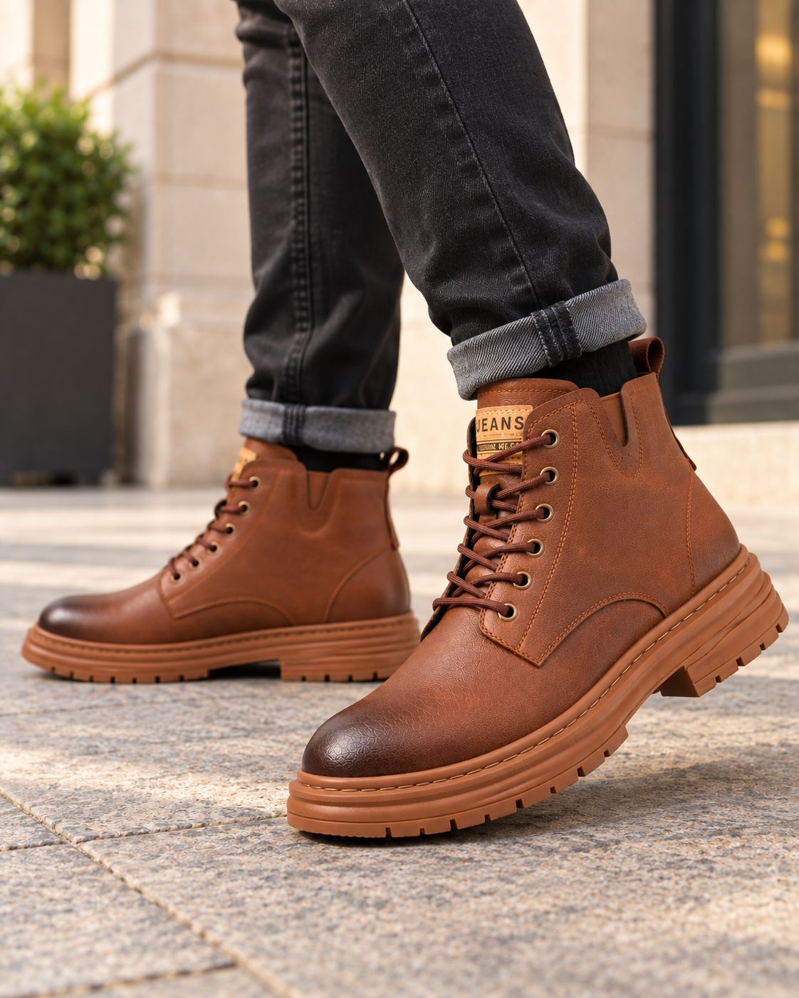Men's Leather Ankle Boots