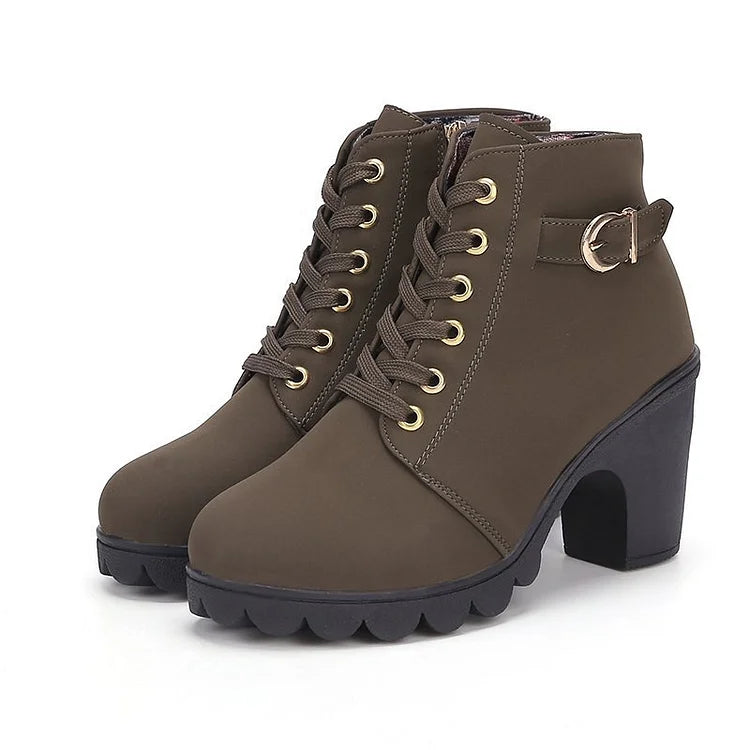 Women's Lace-Up Ankle Boots
