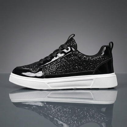 Black Glitter Sneakers