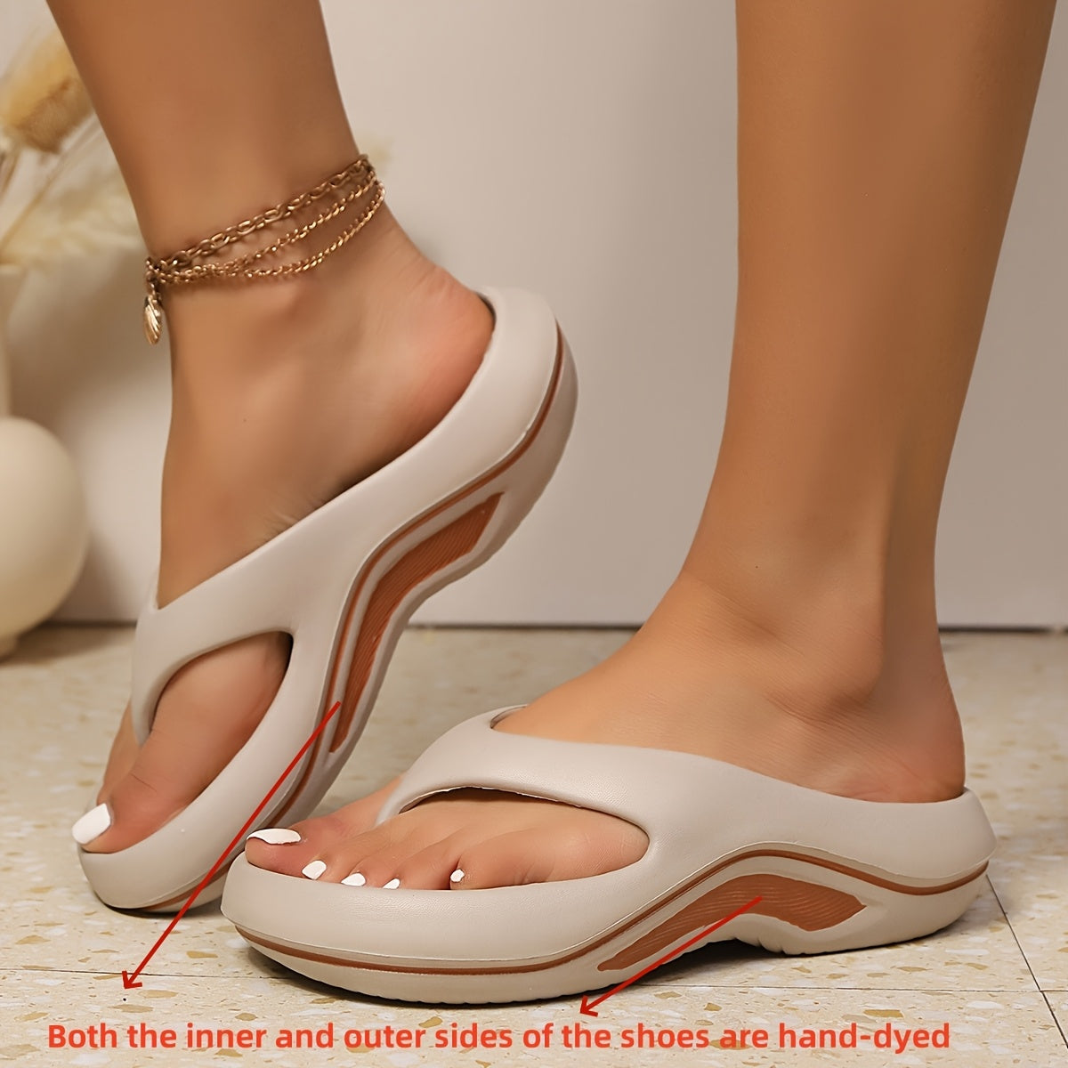 Recovery Flip Flops with Arch Support