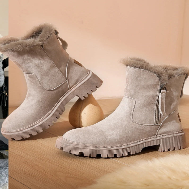 Suede Snow Boots