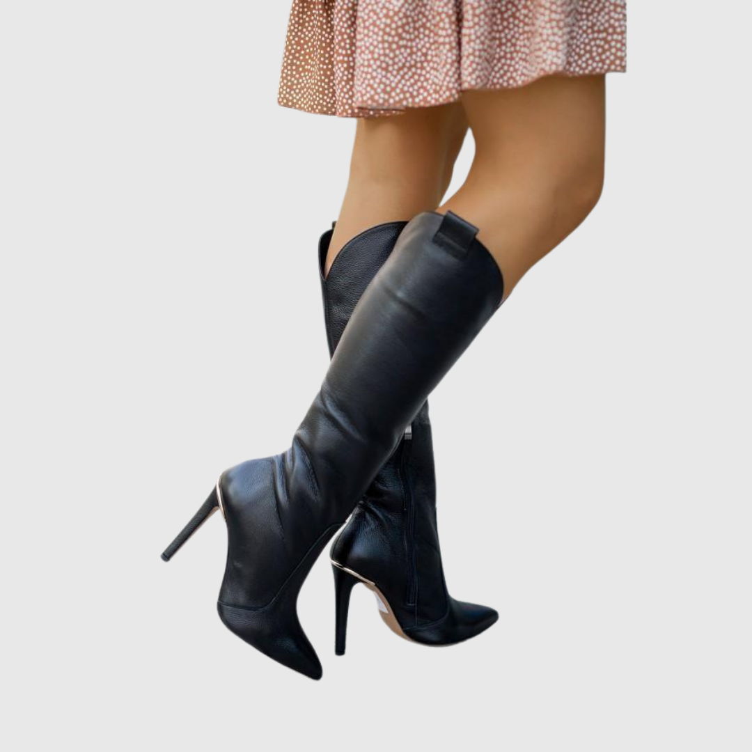 Stiletto Leather Boots