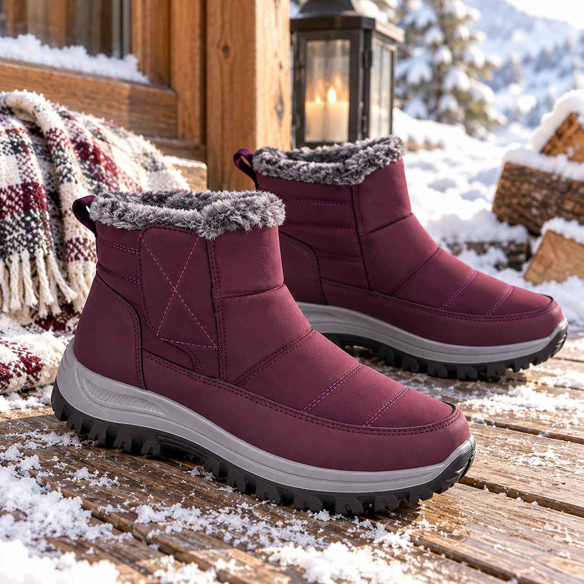 Women's Slip-On Snow Boots