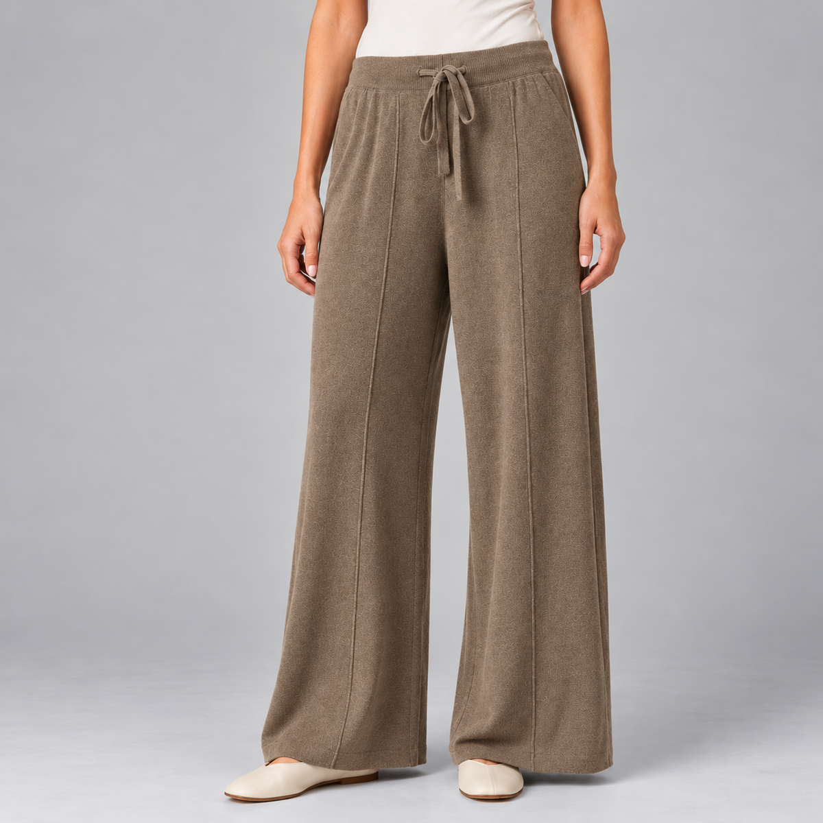 Women's Soft Wide Leg Drawstring Lounge Pants