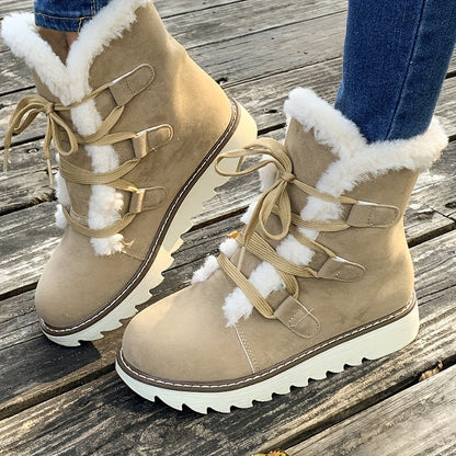 Lace-Up Snow Boots