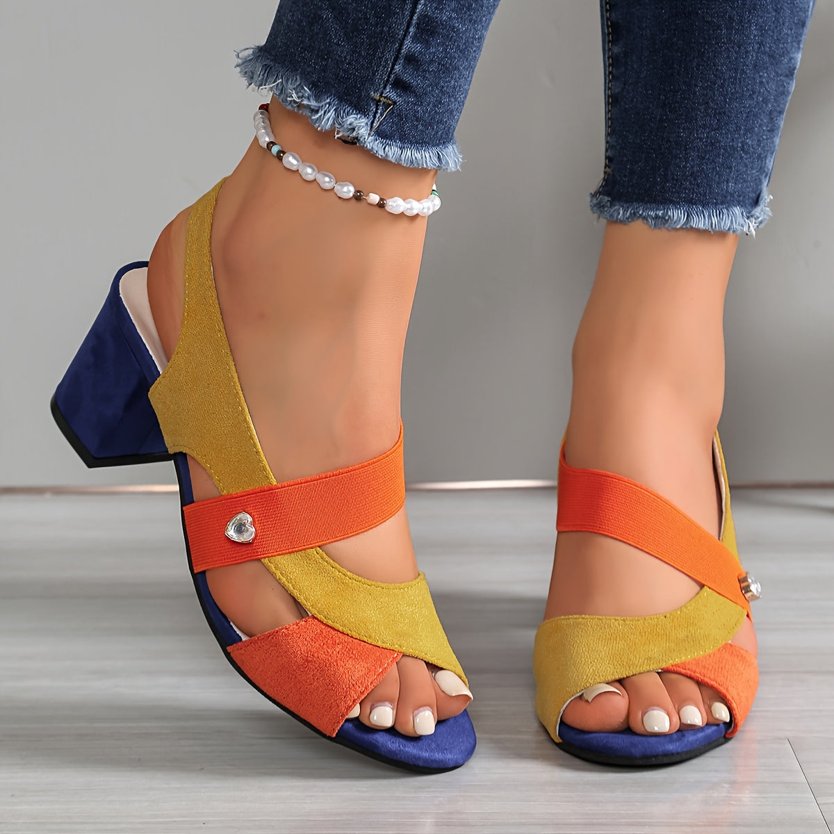 Strappy Comfort High Heels