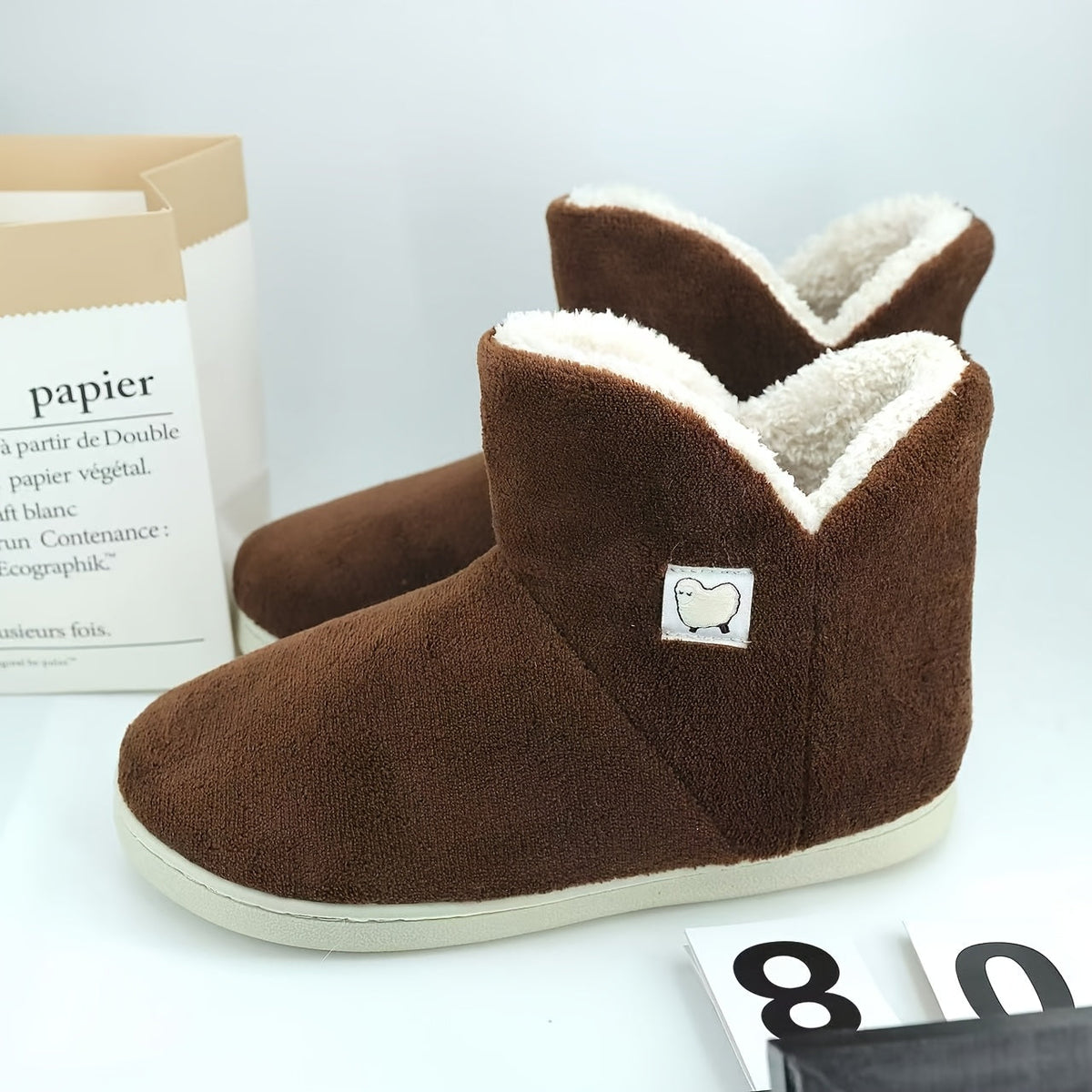 High-Top Fleece Slippers