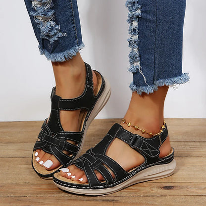 Leather Arch Support Sandals Women