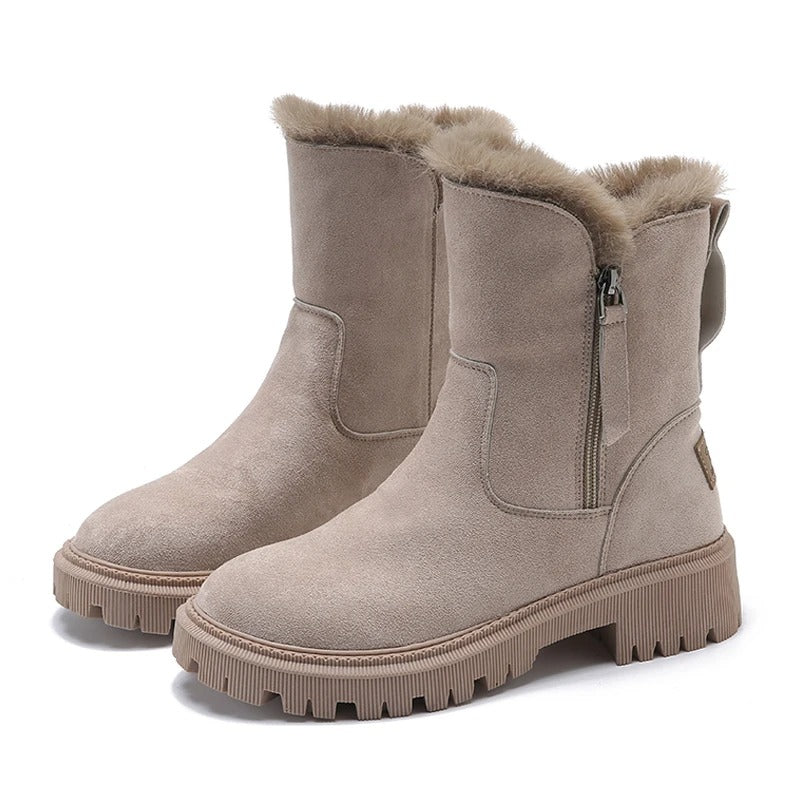 Suede Snow Boots