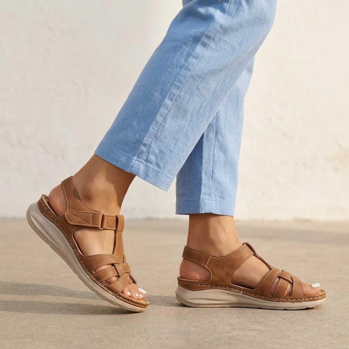 Orthopedic Leather Sandals