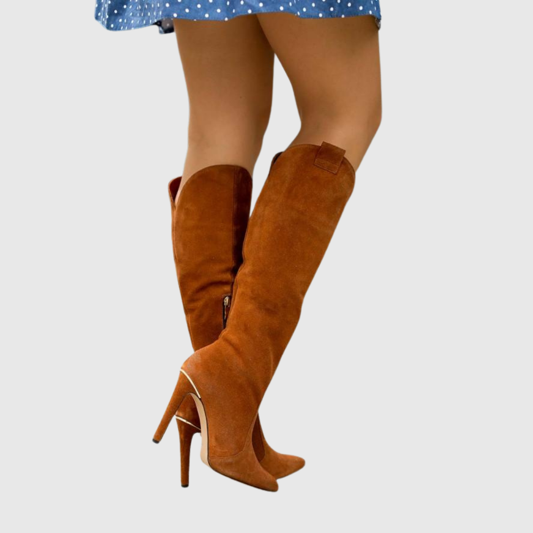 Stiletto Leather Boots