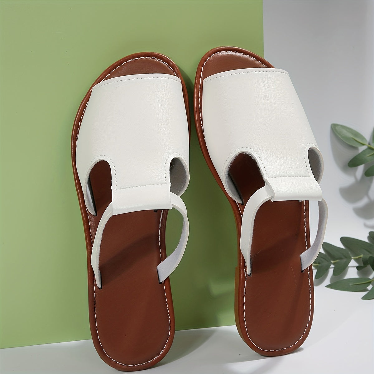 Womens Open Toe Slides