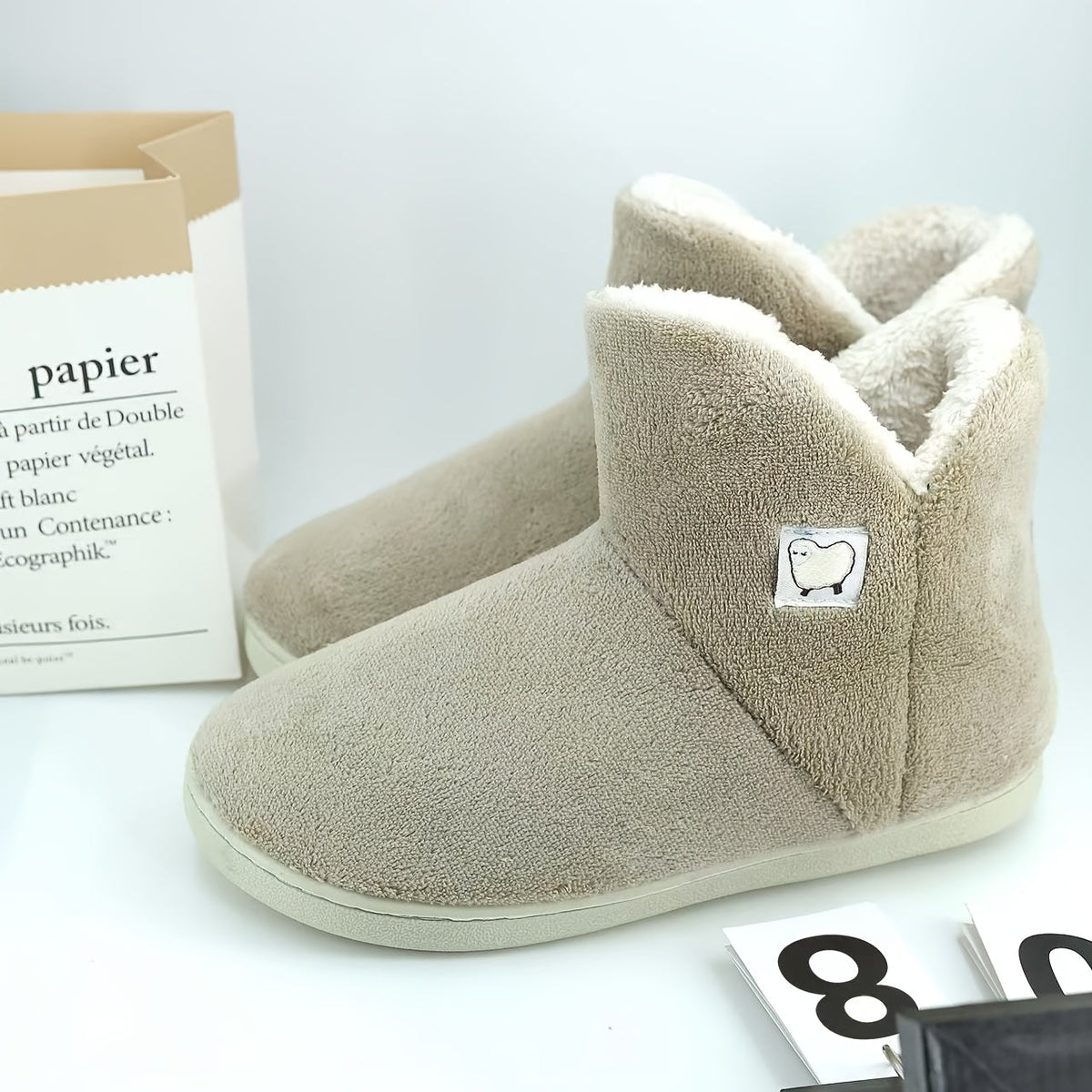 High-Top Fleece Slippers