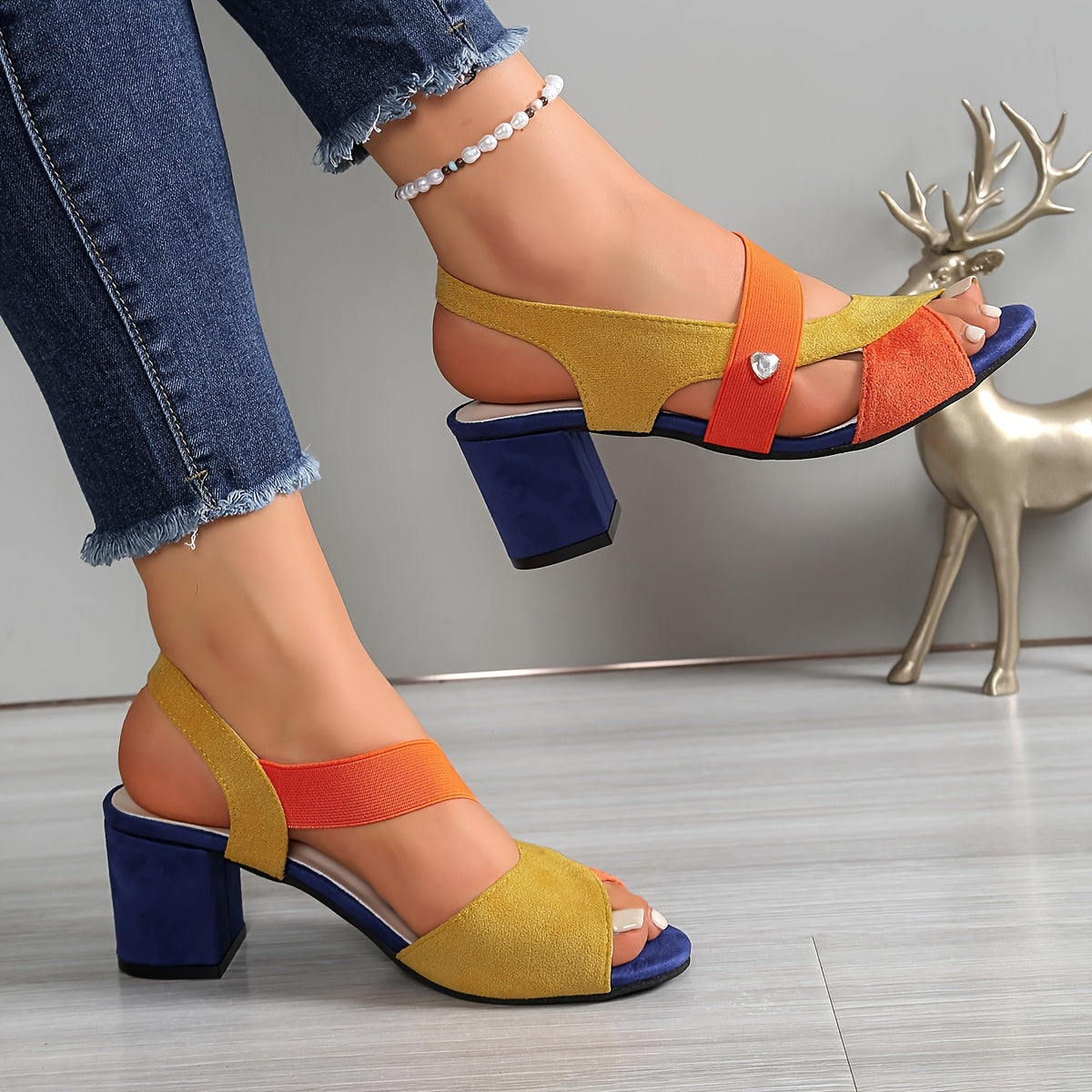 Strappy Comfort High Heels