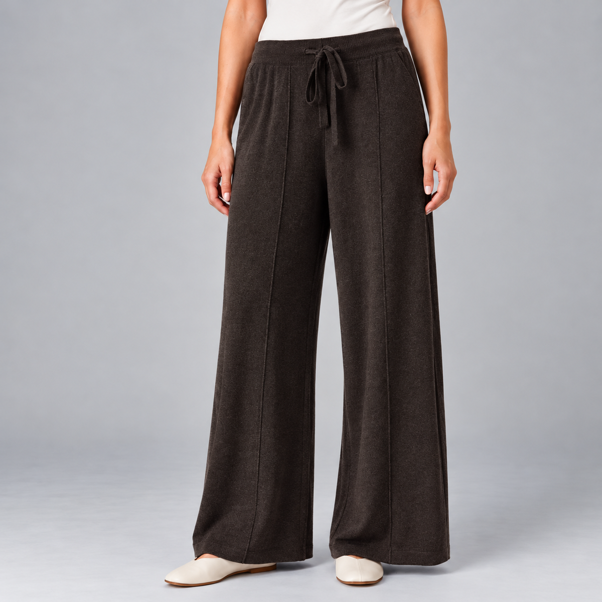 Women's Soft Wide Leg Drawstring Lounge Pants