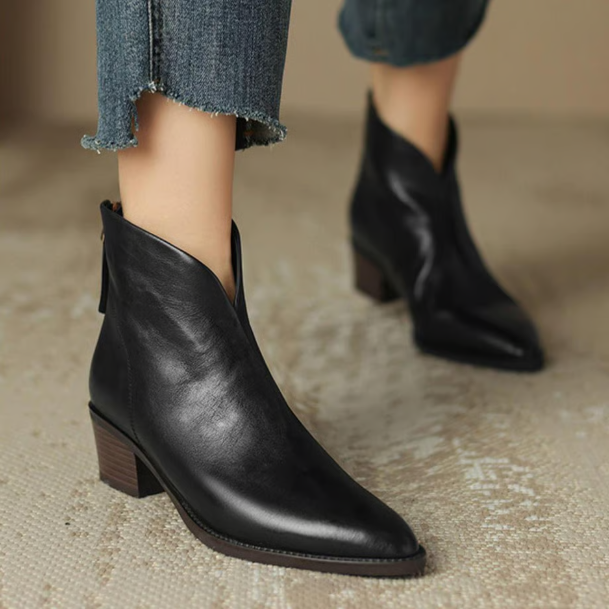 Luxury Low Heel Boots