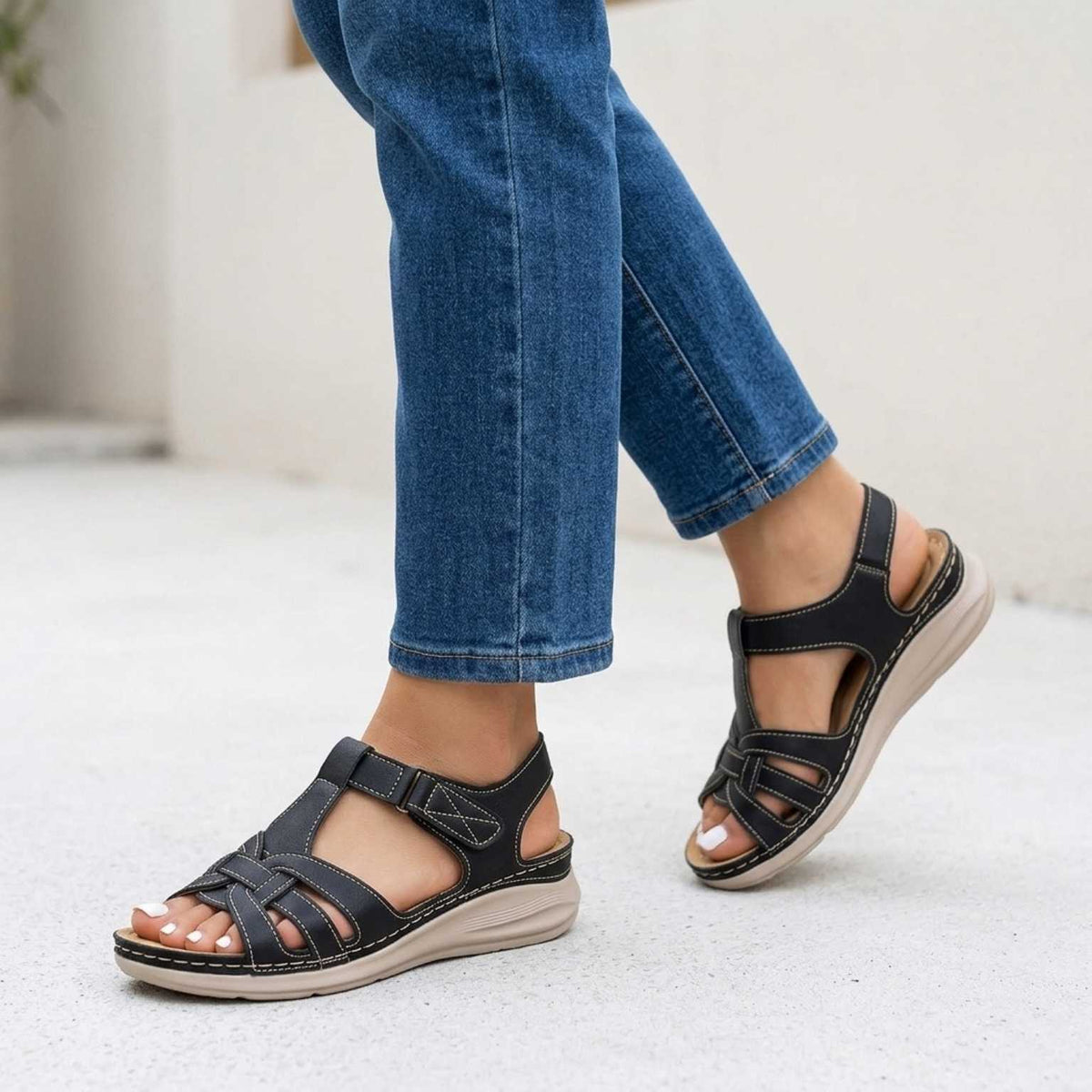 Orthopedic Leather Sandals