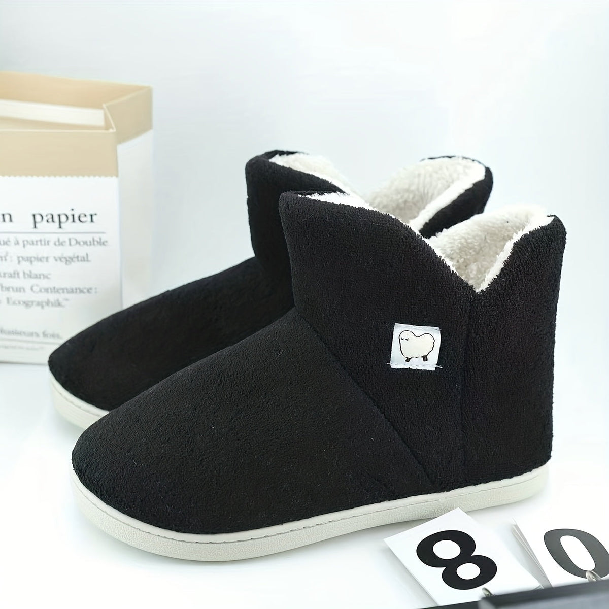 High-Top Fleece Slippers