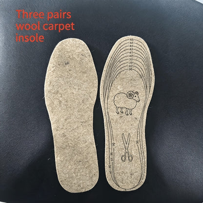 Wool Felt Insoles 3-Pack