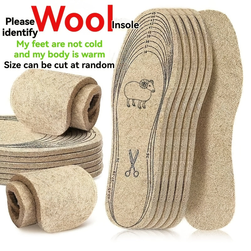 Wool Felt Insoles 3-Pack