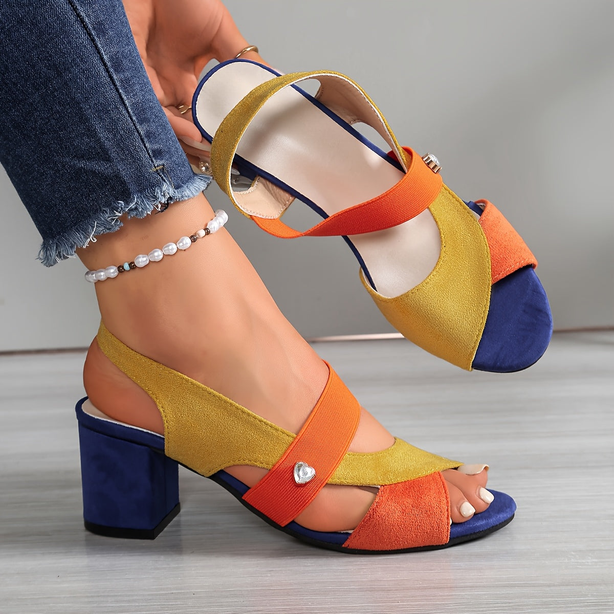 Strappy Comfort High Heels