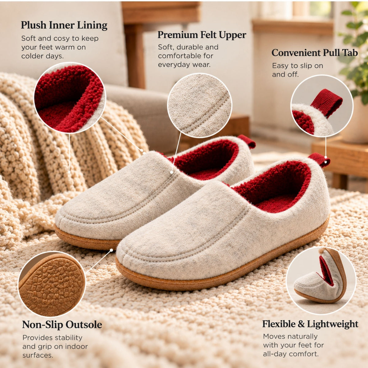 Cozy Wool Slippers