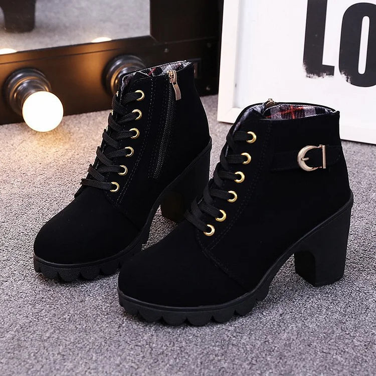 Women's Lace-Up Ankle Boots