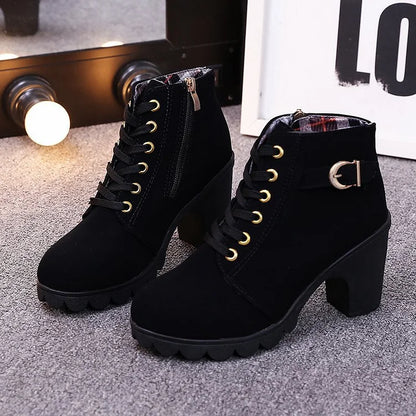 Women's Lace-Up Ankle Boots