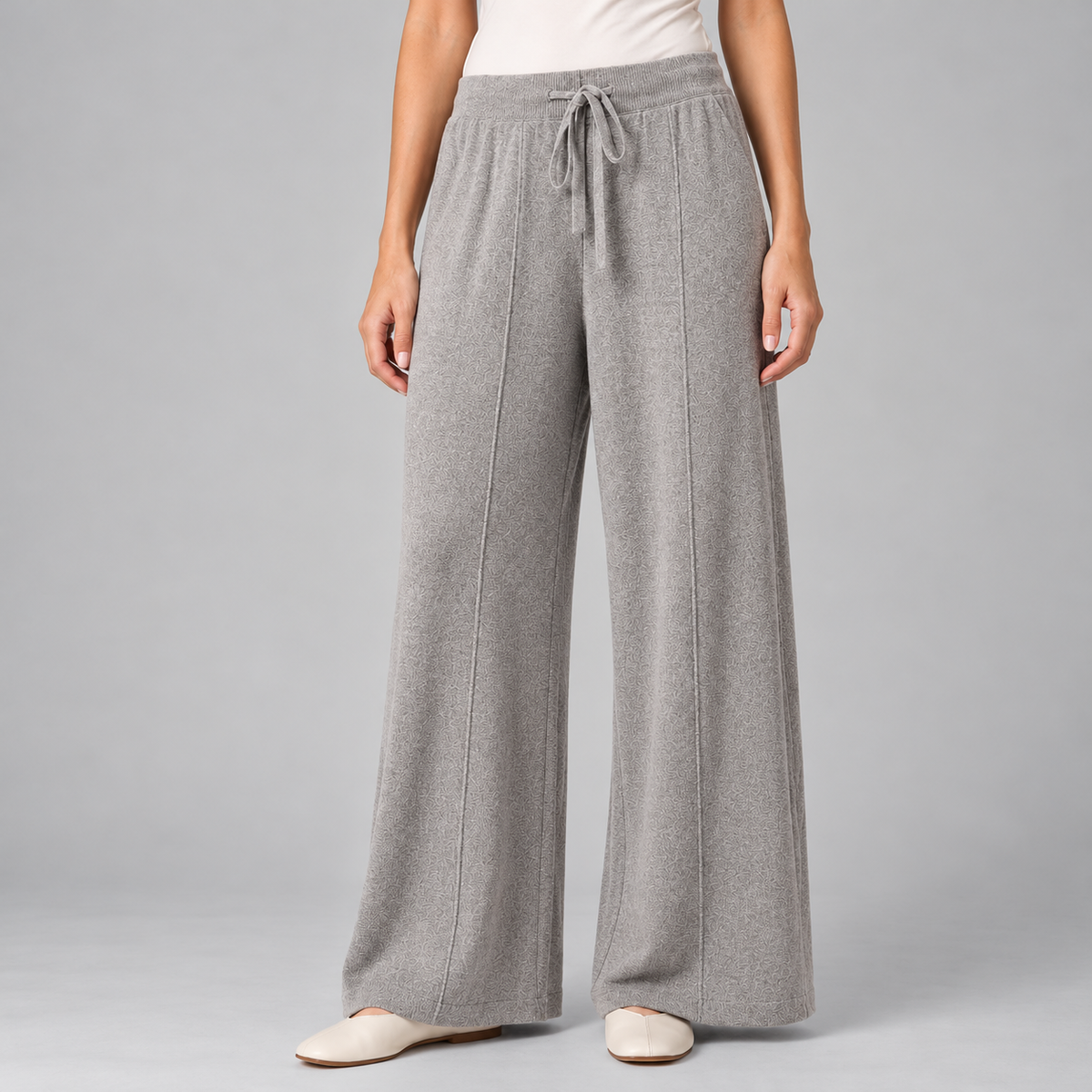 Women's Soft Wide Leg Drawstring Lounge Pants