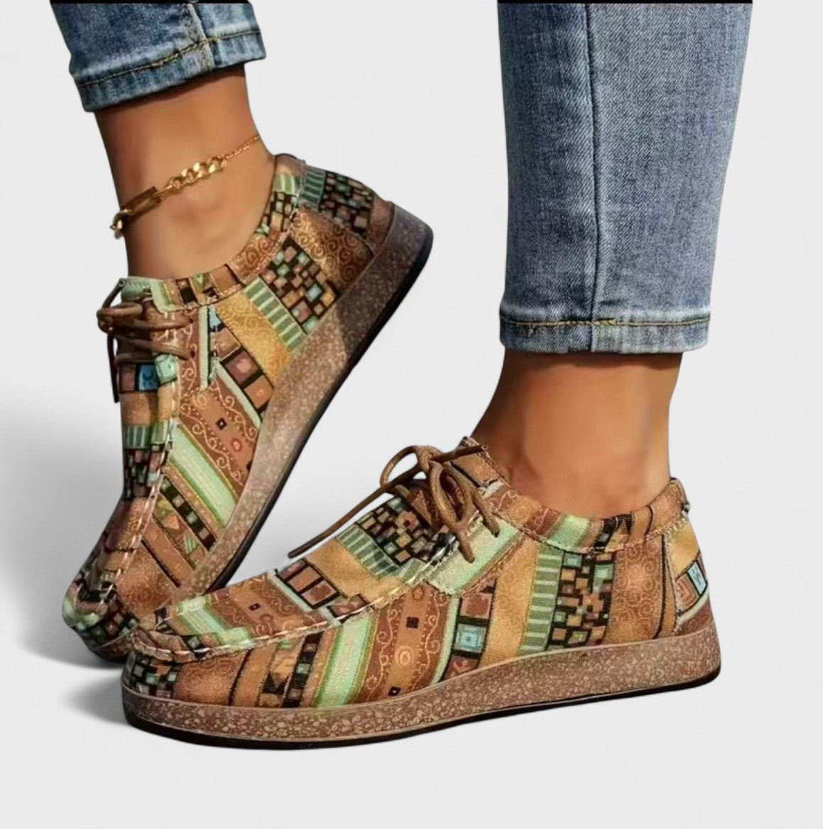 Boho Comfort Sneaker — Wide Fit